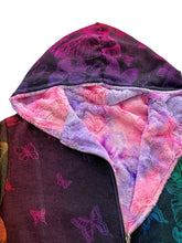 Load image into Gallery viewer, Reversible BUTTERFLY PASHMINA AND FUR JACKET (Large)