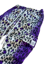 Load image into Gallery viewer, PURPLE LEOPARD STACK PANTS (Womens Sizes)