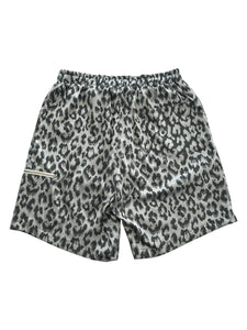 SILVER LEOPARD SHORTS (Medium)