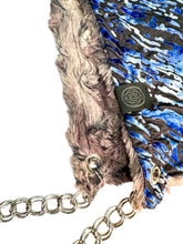 Load image into Gallery viewer, OBSIDIAN FUR WAVE VELVET HOOD w/ CHAIN