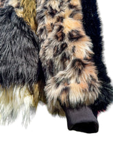 Load image into Gallery viewer, One of a Kind EARTH LEOPARD PATCHWORK FUR ZIP-UP JACKET (Large)