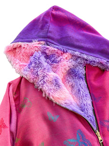 (FLY AWAY) Butterfly Pashmina and Fur Jacket (S-2XL)