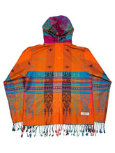 Load image into Gallery viewer, Solar Flare Pashmina Zip Up Hoodie w/ Fur