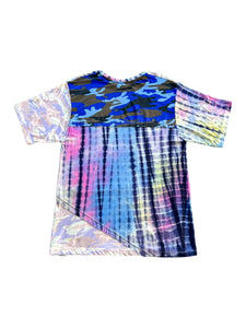 PSYCHEDELIC SOULJAH PATCHWORK T SHIRT (Medium)