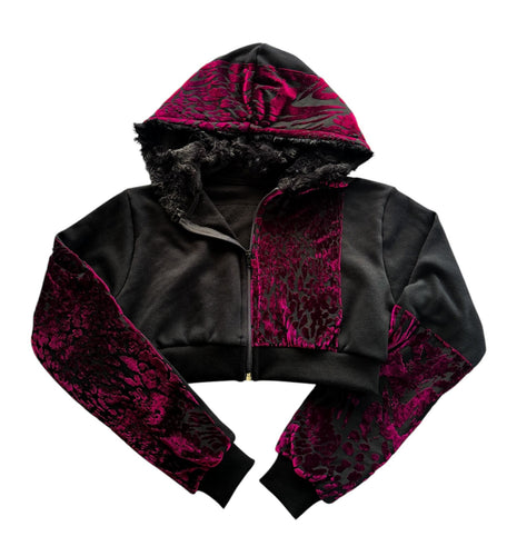 MERLOT DREAMS WOMENS CROP HOODIE (XS-3XL)