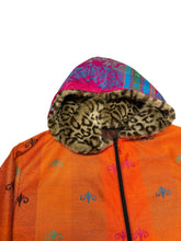 Load image into Gallery viewer, Solar Flare Pashmina Zip Up Hoodie w/ Fur