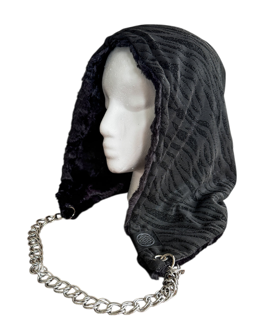 Black Tiger Hood w/ Chain