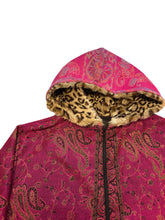 Load image into Gallery viewer, Merlot Kiss Pashmina Zip Up Hoodie w/ Fur