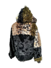 Load image into Gallery viewer, One of a Kind EARTH LEOPARD PATCHWORK FUR ZIP-UP JACKET (Large)