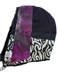 One of a Kind PURPLE VORTEX Hood w/ Chain