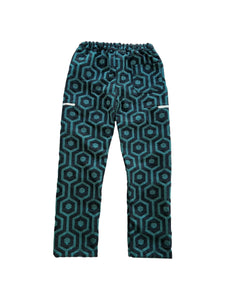 One of a Kind - TEAL HONEYCOMB PANTS (Large)