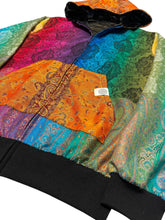 Load image into Gallery viewer, RAINBOW SHERBET PAISLEY PASHMINA HOODIE (Small)