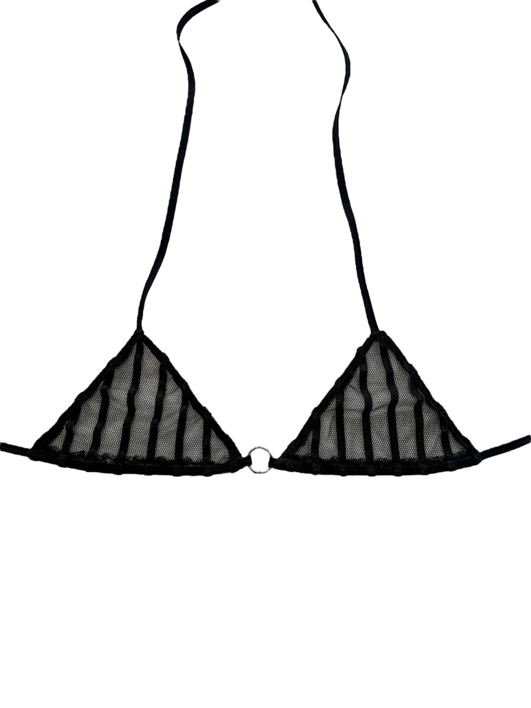 Black Goth Lace Bikini Top (XS-2XL)