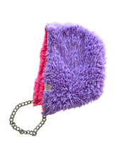 Load image into Gallery viewer, LAVENDER FUR HOOD w/ CHAIN