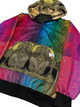 Load image into Gallery viewer, ROYAL RAINBOW PAISLEY PASHMINA HOODIE (XL)