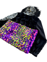 Load image into Gallery viewer, One of a Kind ACID CLAW PATCHWORK FUR JACKET (Large)