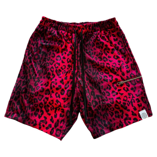 Red Leopard Lightweight Fur Shorts (M-2XL)