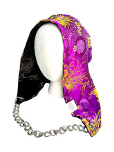 Load image into Gallery viewer, SPLIT BLOSSOM BROCADE HOOD w/ CHAIN