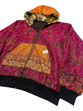 Load image into Gallery viewer, LAVA LEOPARD PAISLEY PASHMINA HOODIE (Medium)
