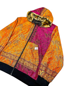 Tequila Sunrise One of a Kind Paisley Pashmina Jacket (2XL)