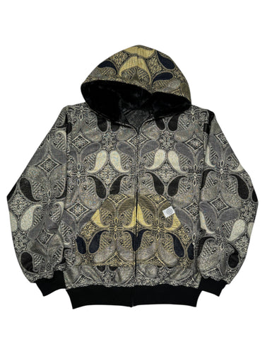 ROYAL PAISLEY PASHMINA HOODIE (Large)