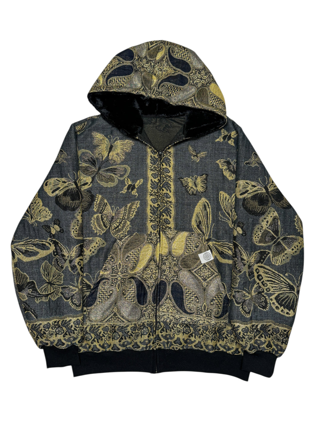 MONARCH IN THE SKY PASHMINA HOODIE (XL)