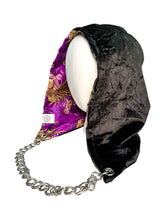 Load image into Gallery viewer, SPLIT BLOSSOM BROCADE HOOD w/ CHAIN