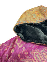 Load image into Gallery viewer, IMPERIAL AMETHYST PAISLEY PASHMINA HOODIE (Large)