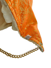 Load image into Gallery viewer, Orange Dragon Brocade Hood w/ Chain