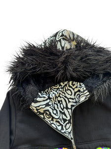 One of a Kind ACID CLAW PATCHWORK FUR JACKET (Large)