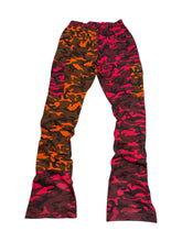 Load image into Gallery viewer, Lava Lands Split Camo Stack Pants (medium 30-32” elastic waist)