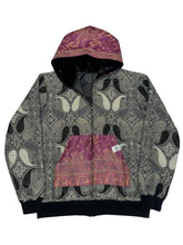 Load image into Gallery viewer, BLACK PEARL PAISLEY PASHMINA HOODIE (Medium)