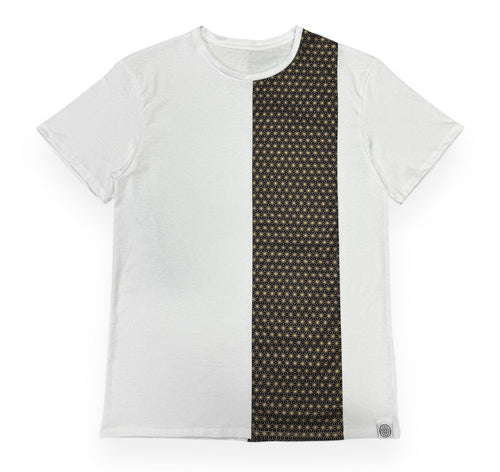 GOLD ASANOHA PATCHWORK T-SHIRT