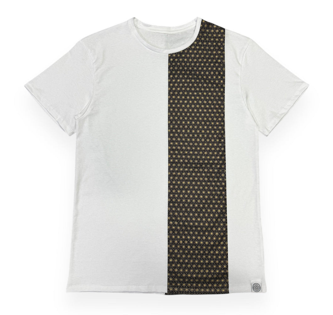 GOLD ASANOHA PATCHWORK T-SHIRT