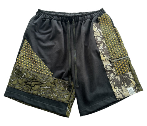 One of a Kind FLORA LORD PATCHWORK SHORTS (Large)