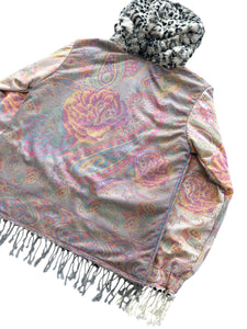 REVERSIBLE SMOKEY FUR AND PASHMINA JACKET (Large)