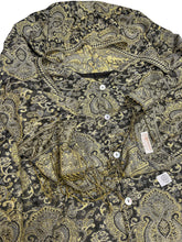 Load image into Gallery viewer, BLACK AND GOLD PAISELY PASHMINA JACKET