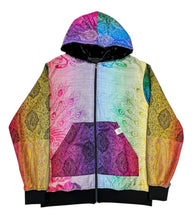 Load image into Gallery viewer, Rainbow Paisley Peacock One of a Kind Pashmina Jacket (Large)