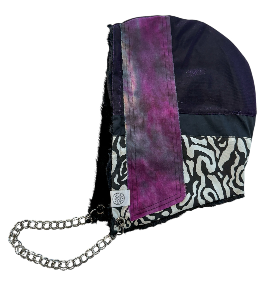 One of a Kind PURPLE VORTEX Hood w/ Chain