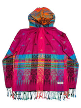 Load image into Gallery viewer, Starburst Pashmina Zip Up Hoodie w/ Fur