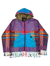 Load image into Gallery viewer, Purple Mystic Pashmina Zip Up Hoodie w/ Fur