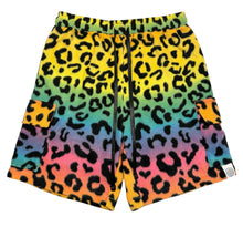 Load image into Gallery viewer, Rainbow Leopard Shorts (Medium)