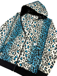 Blue Leopard Jacket (L and 2XL)
