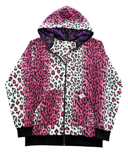 Pink Shimmer Leopard Jacket (Large)