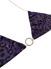 Load image into Gallery viewer, Amethyst Leopard Bikini Top (XS-3XL)