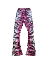 Load image into Gallery viewer, PINK LEOPARD STACK PANTS (Mens Sizes)