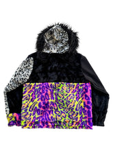 Load image into Gallery viewer, One of a Kind ACID CLAW PATCHWORK FUR JACKET (Large)