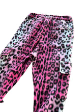 Load image into Gallery viewer, PINK LEOPARD STACK PANTS (Womens Sizes)