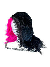 Load image into Gallery viewer, PUNK PANTHER FUR HOOD w/ CHAIN