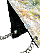 Load image into Gallery viewer, SPLIT BLOSSOM BROCADE HOOD w/ CHAIN